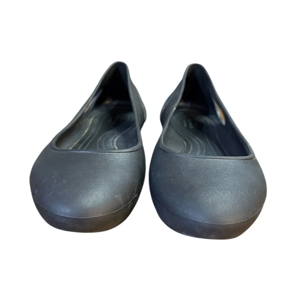 Crocs Laura Ballet Flats Women’s Size 8 Black - Picture 4 of 8
